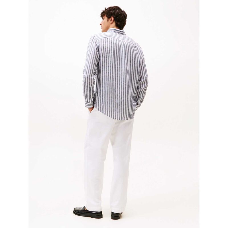 Tommy Hilfiger Regular Fit Stripe Linen Shirt image number 1