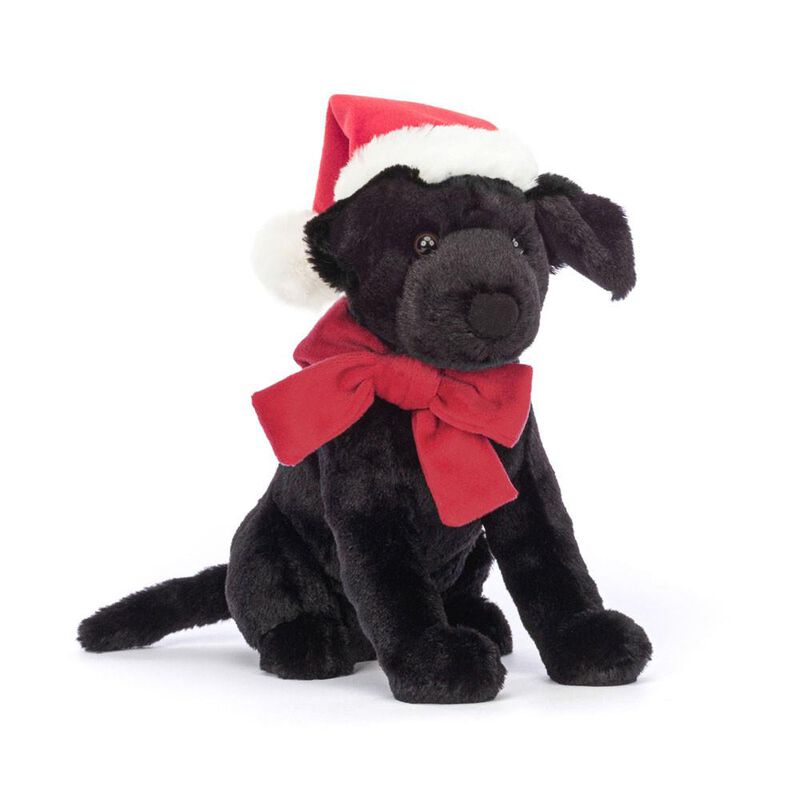 Jellycat Winter Warmer Pippa Black Labrador image number 0