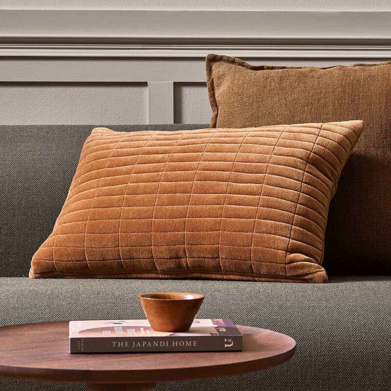 Baya Turner Cushion With Feather Inner 40x60cm - Tobacco image number 1