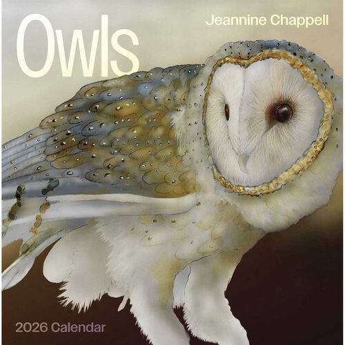 Pomegranate Owls 2026 Wall Calendar