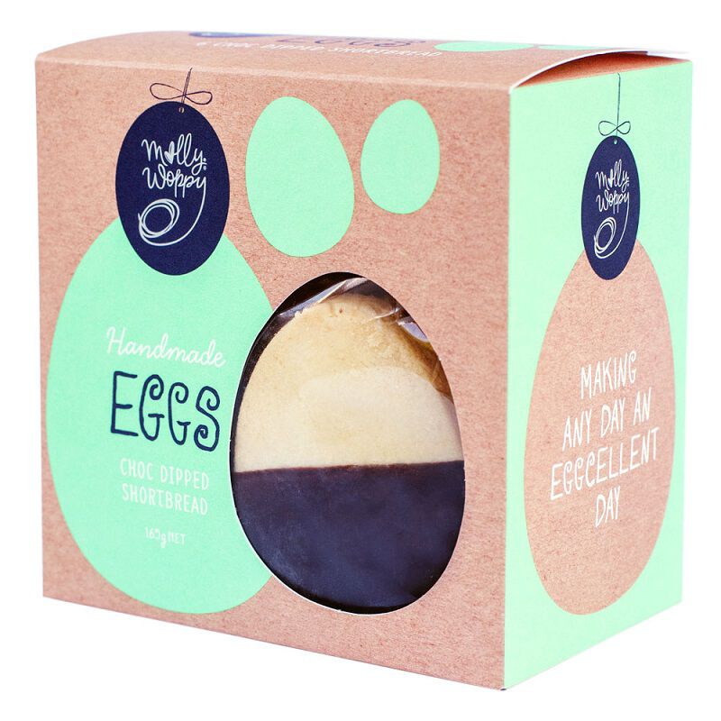 Molly Woppy Dark Choc Dipped Shortbread Easter Eggs Box 165g image number 0