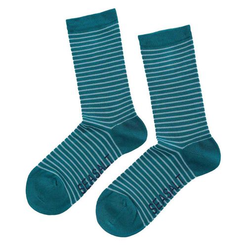 Seasalt Cornwall Womens Sailor Socks Signwriting Lake