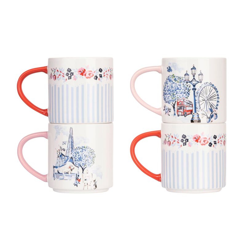 Cath Kidston London 4Pk Stacking Mug image number 2