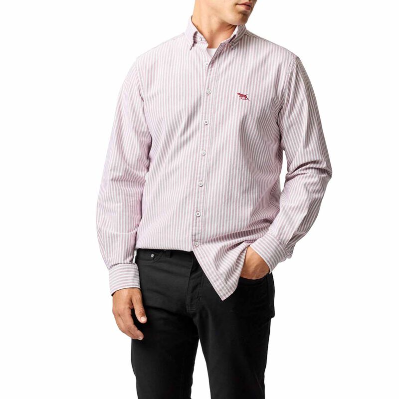 Rodd & Gunn Gunn Oxford Stripe 4 Ls Of Shirt image number 8