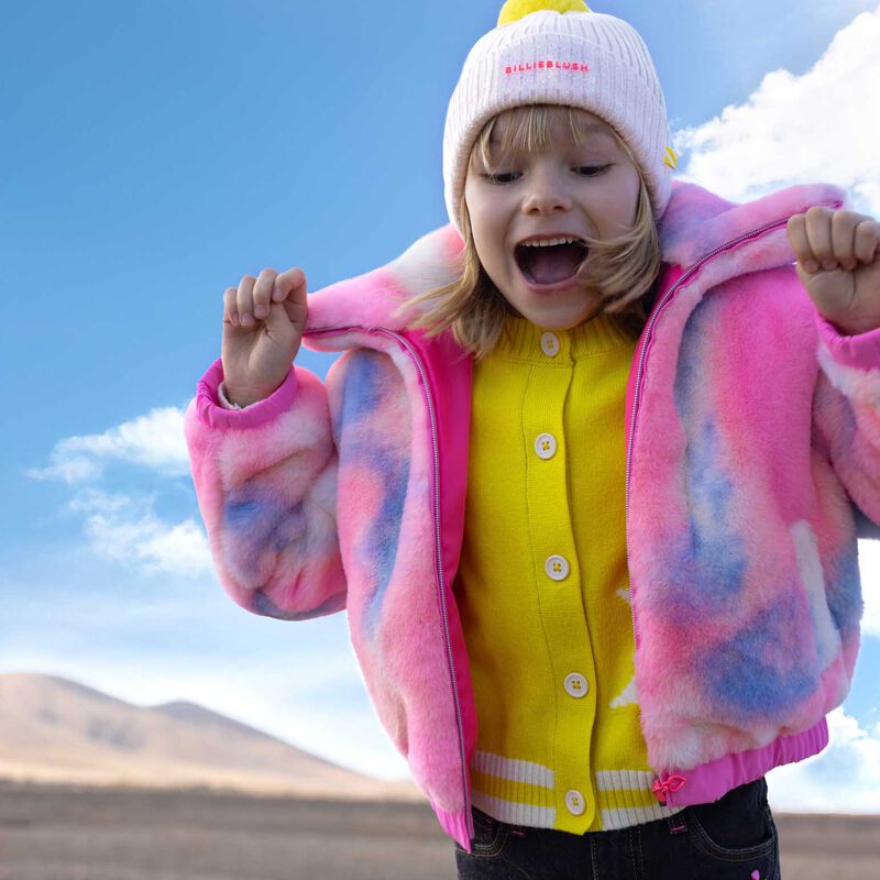 Billieblush Fluffy Fleece Coat 3Y-6Y image number 1