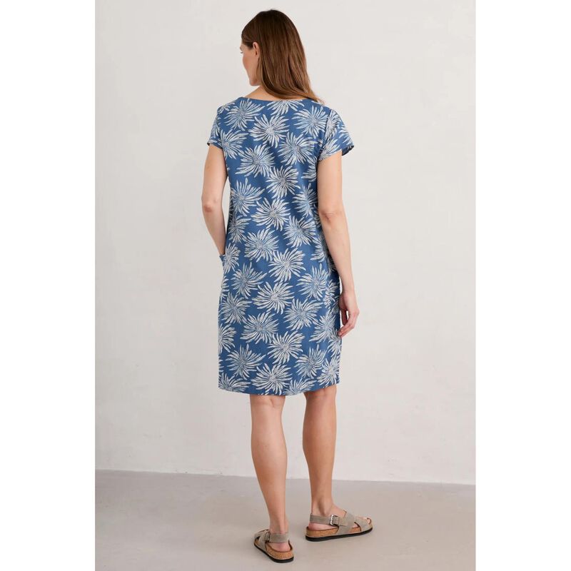 Seasalt Cornwall River Cove Dress Sea Flower Dark Voyage image number 1