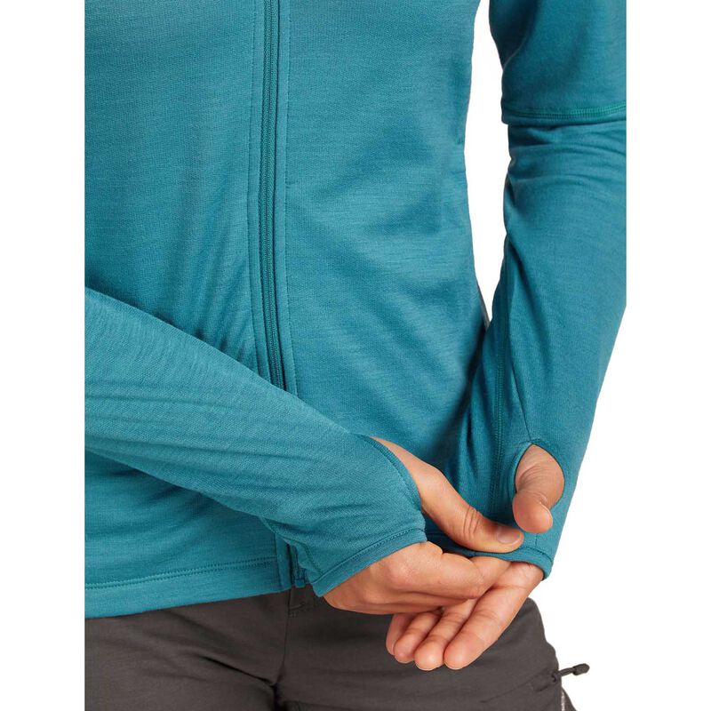 Icebreaker W Merino 360 RealFleece Elemental LS Zip Hoodie image number 3
