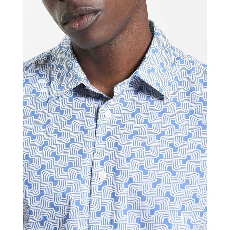 Ben Sherman Linear Print Long Sleeve Shirt image number 2