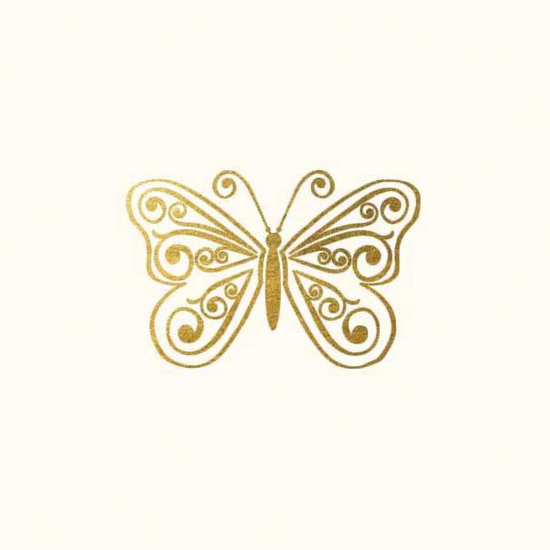 Image Gallery Butterfly Box 10 Monogram Deluxe Boxed Notecards image number 0