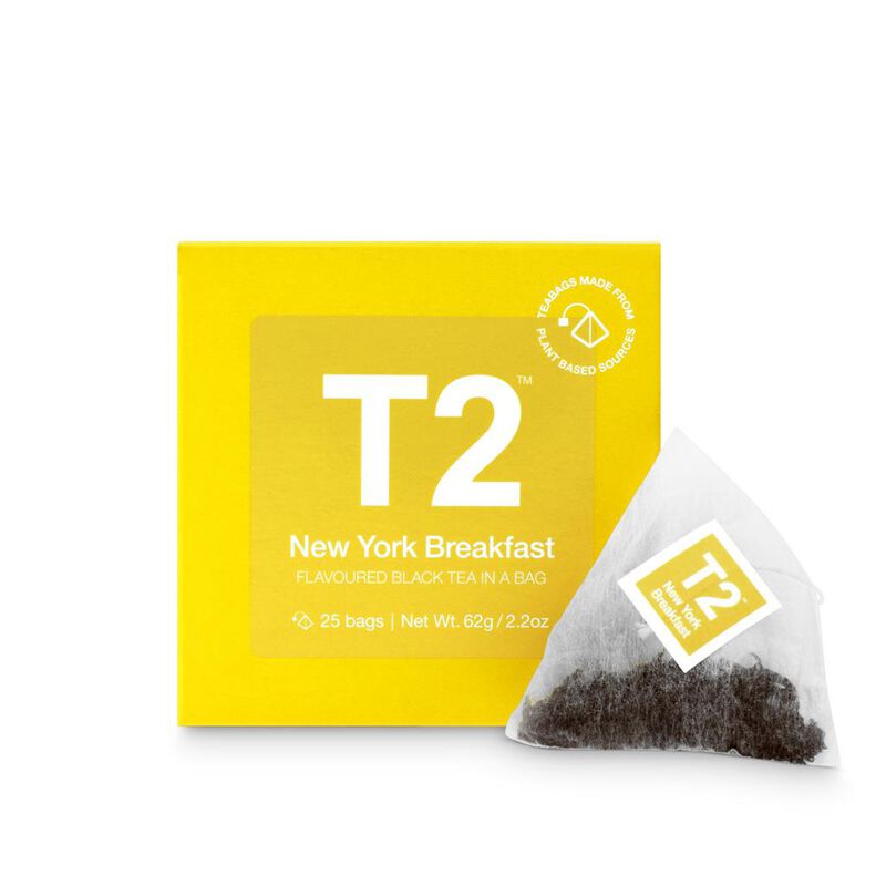 T2 New York Breakfast Tea Bag Cube 25 Pack image number 0