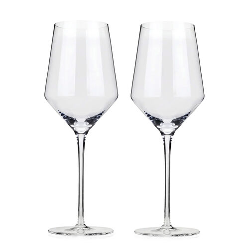 Viski Raye Crystal Chardonnay Glasses Set Of 2