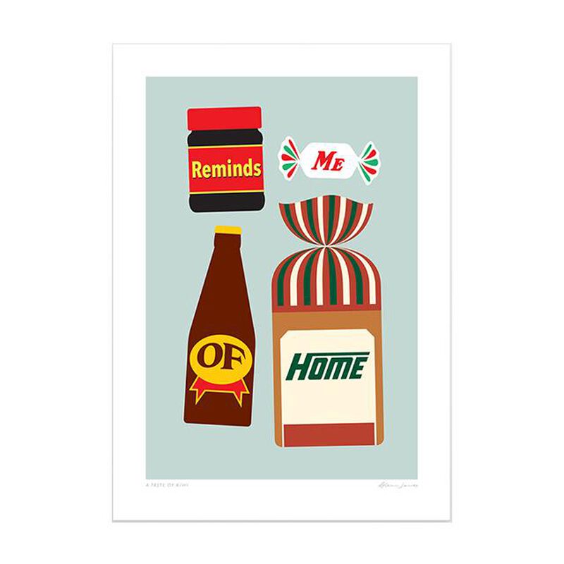 Glenn Jones Art A4 Print - A Taste Of Kiwi image number 0