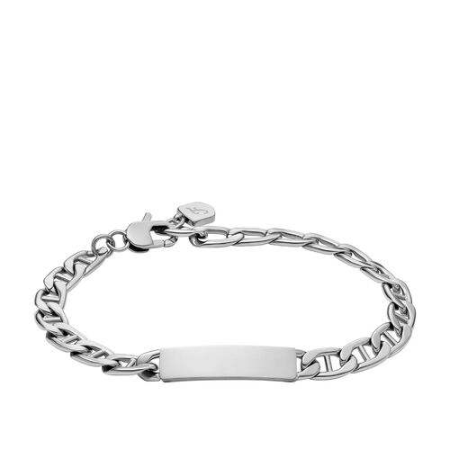 Fossil Drew Stainless Steel ID Bracelet
