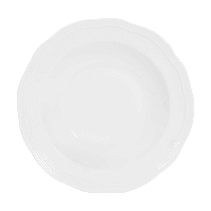Casa Domani Florence Scallop Rim Bowl 23x5cm White image number 1