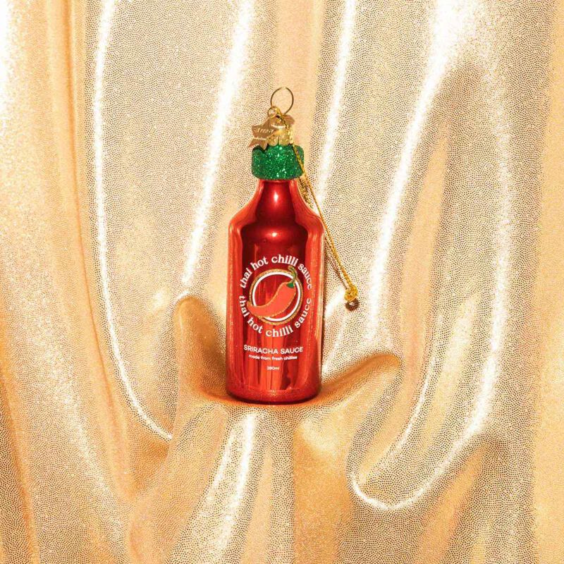 Vondels Ornament Glass Thai Hot Chilli Sauce 11cm image number 1