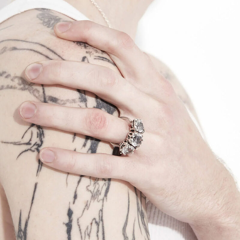 Stolen Girlfriends Club Delicate Distortion Cocktail Ring image number 3