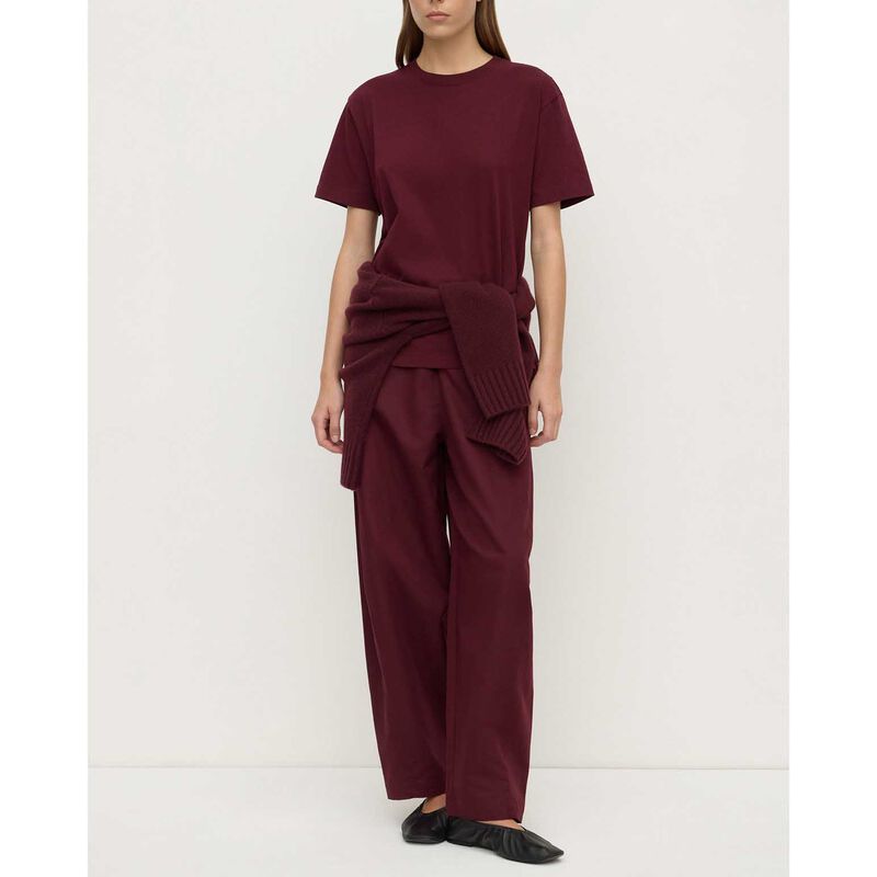 Assembly Label Womens Organic Base Tee Merlot image number 3