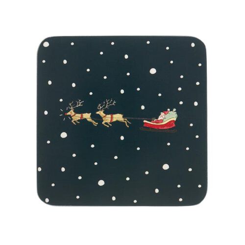 Sophie Allport Home For Christmas Coasters Set Of 4 (Statement)
