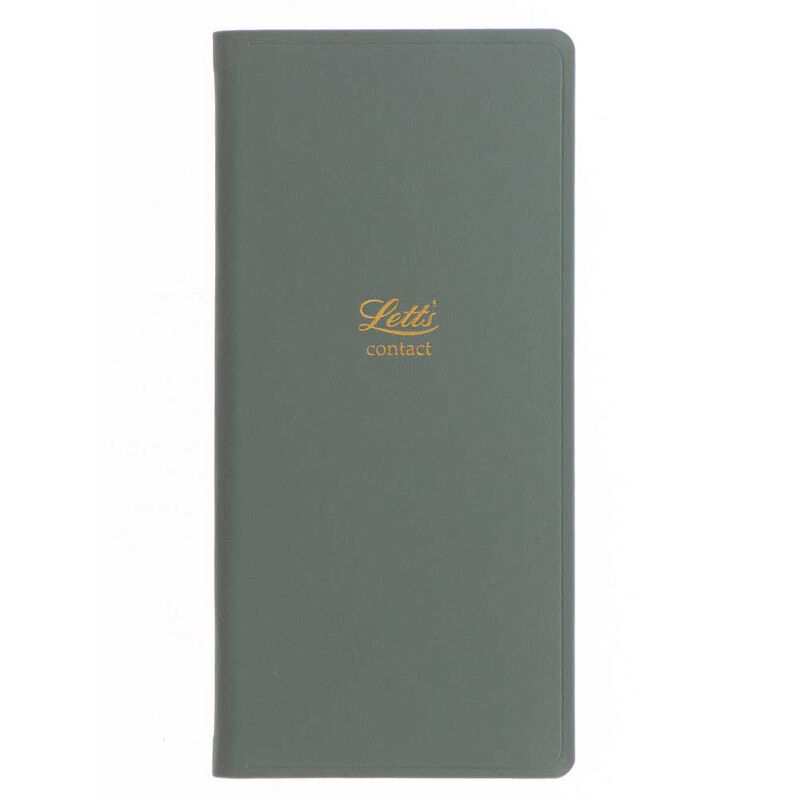 Letts of London Icon Slim Pocket Address Book - Green image number 0