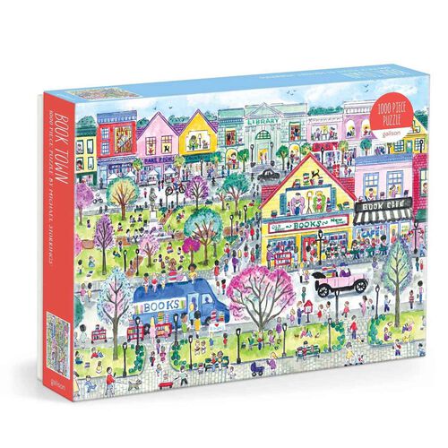Galison Michael Storrings Book Town 1000 Piece Puzzle