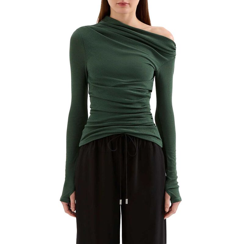 Nude Lucy Rue Mesh Ls Top image number 0