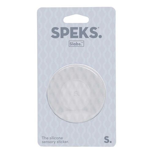 Speks Slabs Circle Sensory Sticker - Mesh Grey