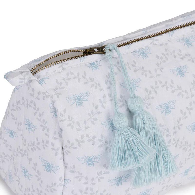 Sophie Allport Wash Bag Quilted Cotton Large - Bees & Leaves image number 1