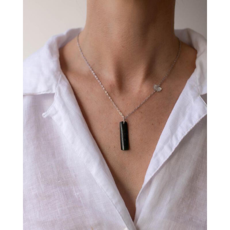 Boh Runga Pounamu Piwakawaka Drop Pendant image number 1