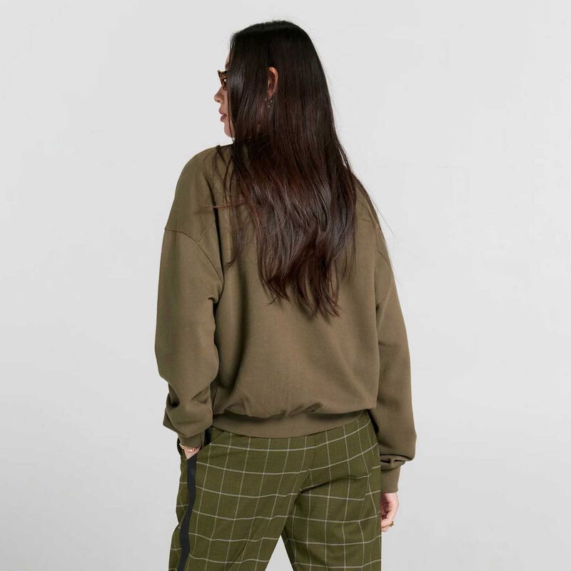 Karen Walker Runaway Girl Organic Cotton Crewneck Sweatshirt image number 1