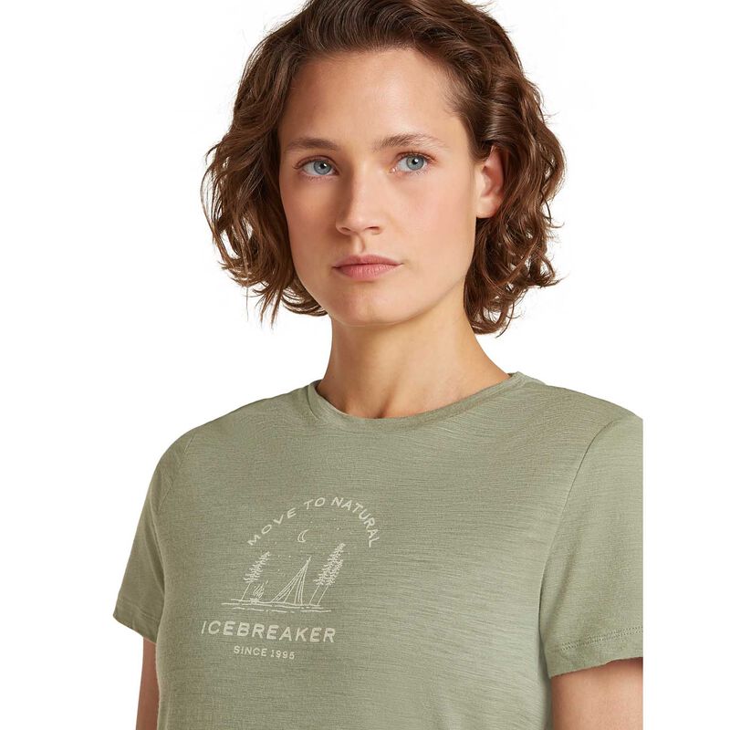 Icebreaker W Merino 150 Tech Lite SS Tee Peaceful Pass image number 2