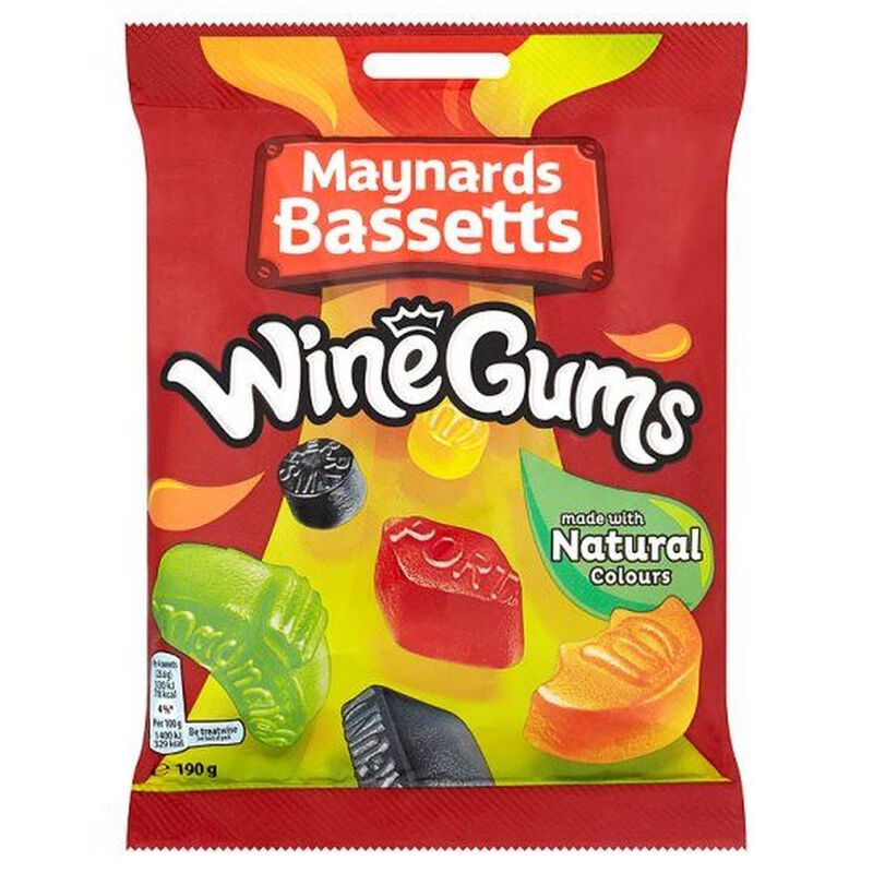 Maynards Bassetts Wine Gums Bag 165g image number 0