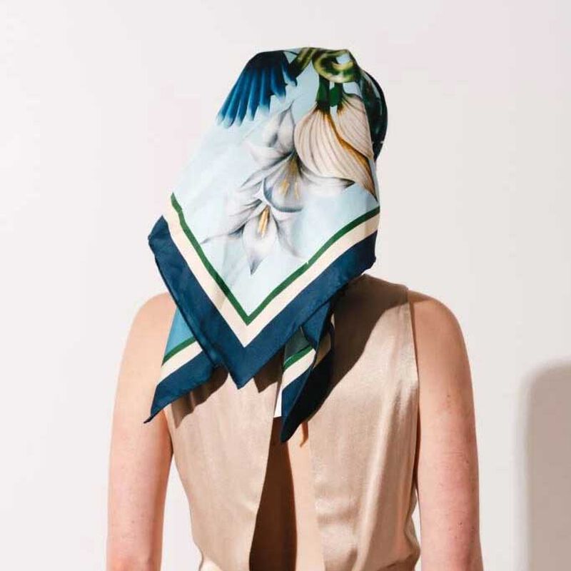 Artifact x Kelly Thompson Lush Square Silk Scarf image number 3