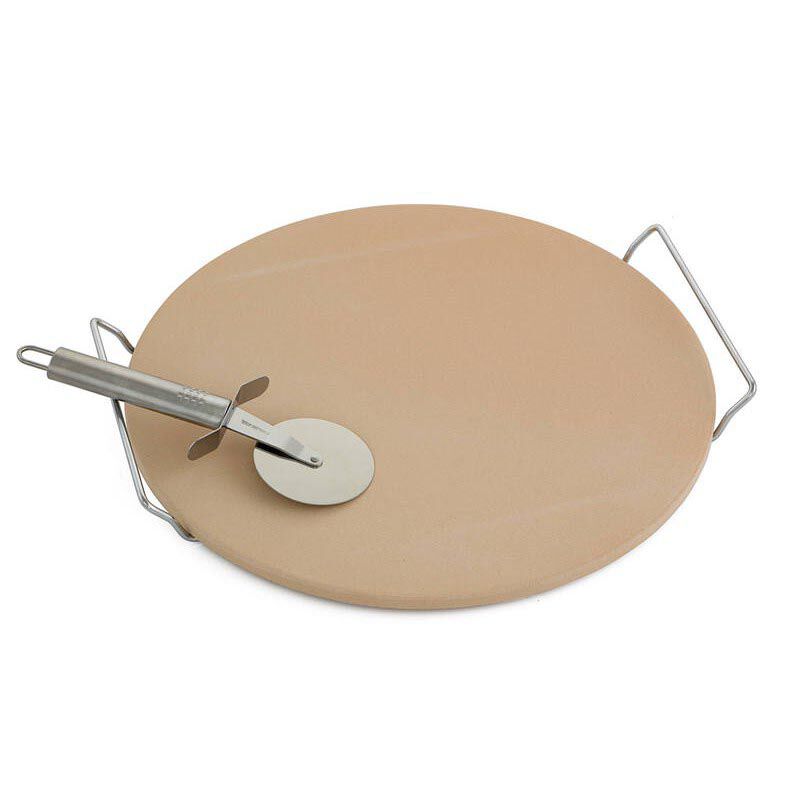 Avanti Pizza Stone With Rack And Pizza Cutter image number 0