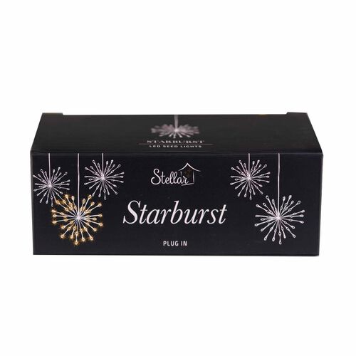 Stellar Haus Large Plug In Starburst Silver Warm White