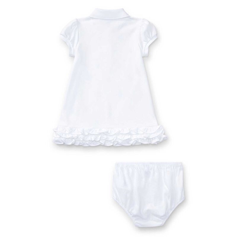 Polo Ralph Lauren Ruffled Polo Dress & Bloomer Set 3-12M image number 1