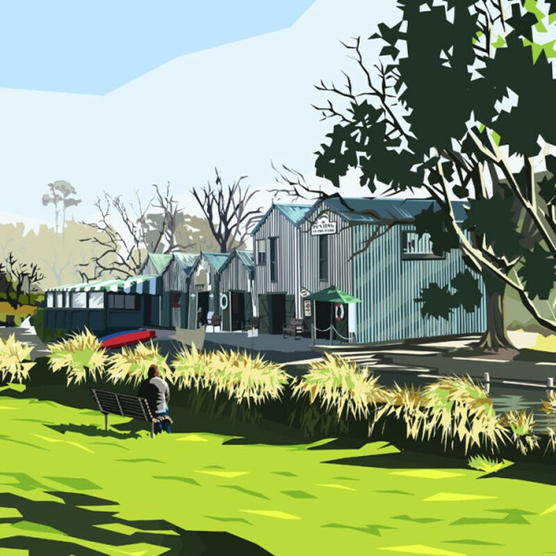 Ira Mitchell Antigua Boatsheds Contemporary Frame image number 0