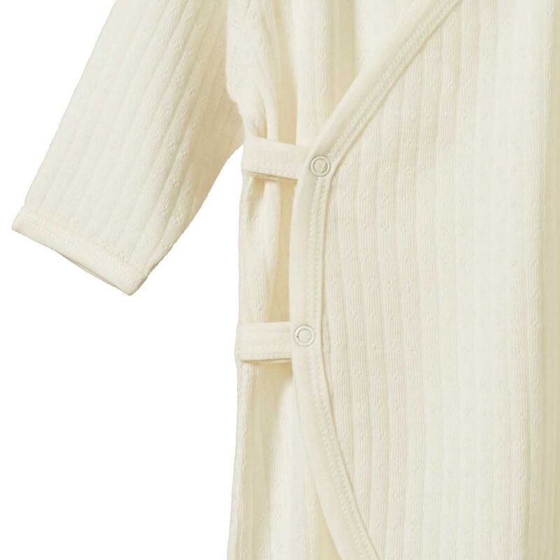 Nature Baby Merino Pointelle Kimono Stretch & Grow image number 2