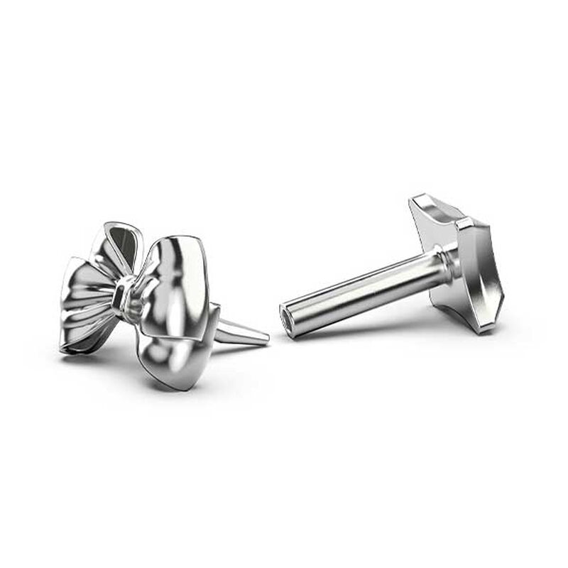 Stolen Girlfriends Club Bow Flat Back Earring Single image number 2