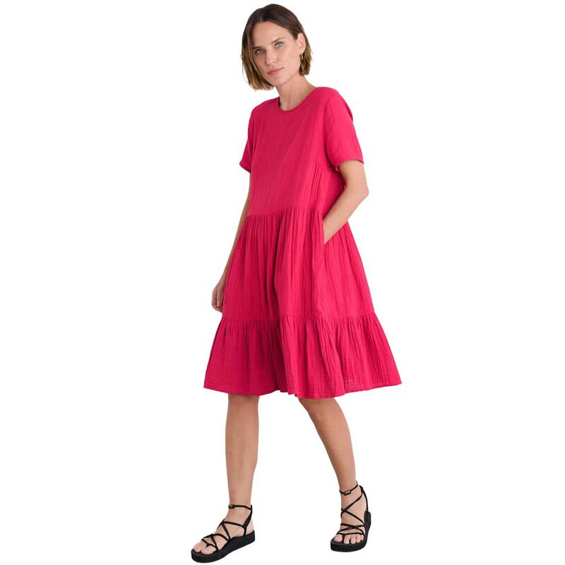 Seasalt Cornwall Pebble Comb Dress Wild Raspberry image number 0