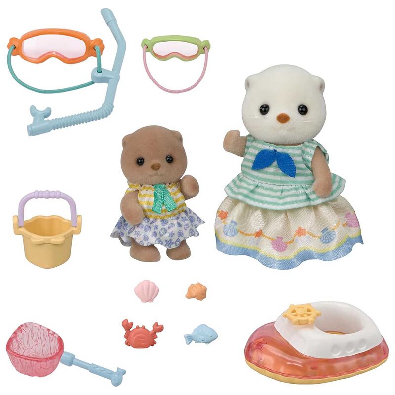 Sylvanian Families Sea Otter Sisters- Splashy Snorkel Set image number 1