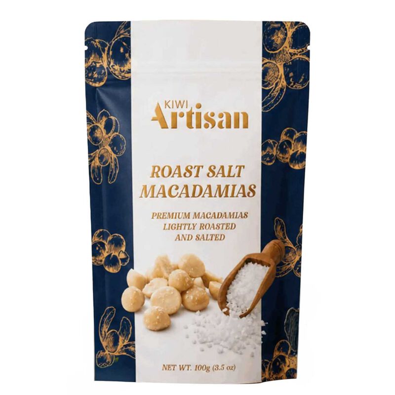 Kiwi Artisan Roast Salt Macadamias 100g image number 0