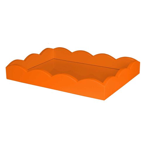Addison Ross Scalloped Tray 11x8 - Orange