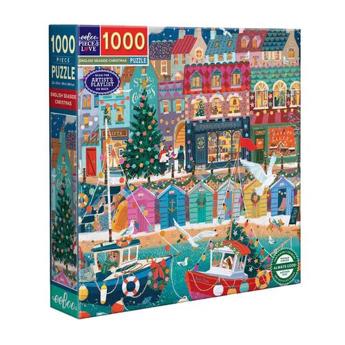 Eeboo English Seaside Christmas Square