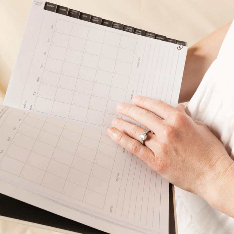 Made Of Tomorrow Black Bound Wedding Planner image number 2