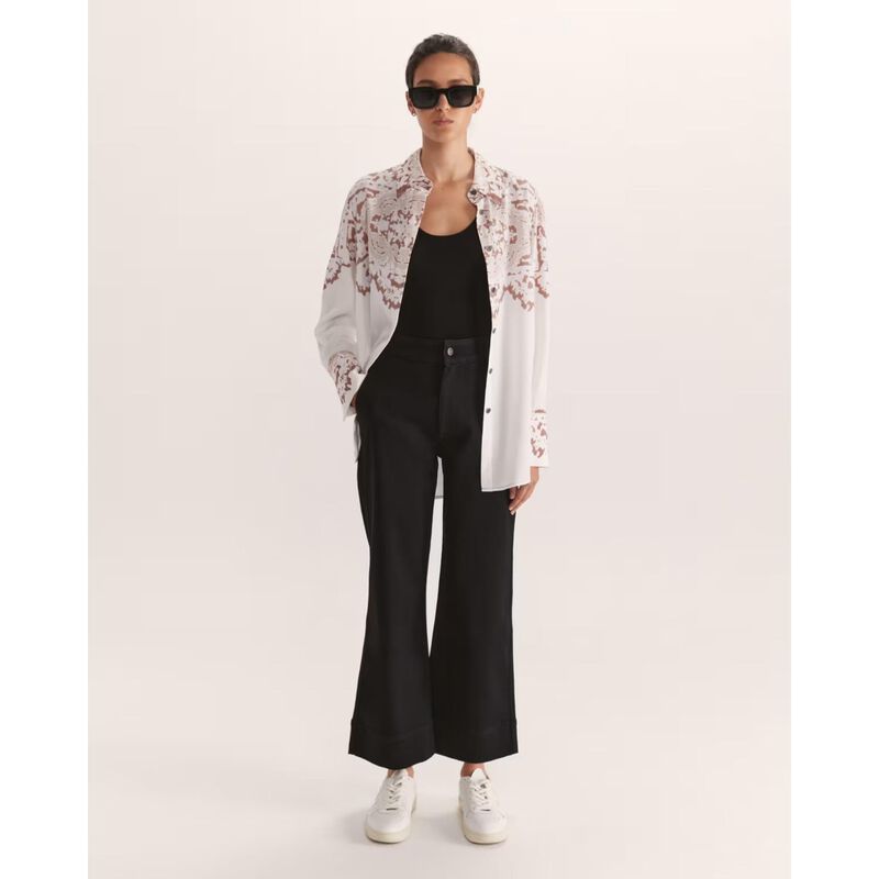 SABA Ava Cropped Wide Leg Jean image number 3
