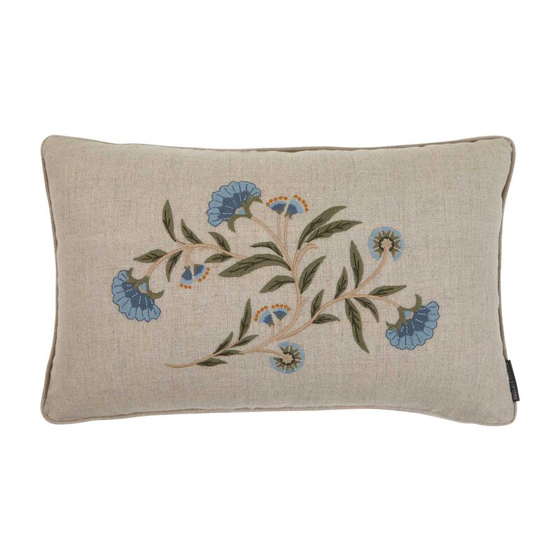 Wallace Cotton Ballad Embroidered Rectangle Cushion Cover image number 0