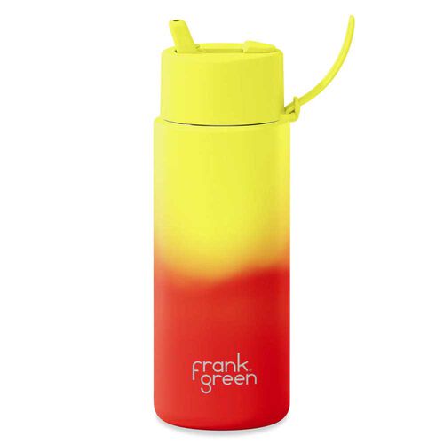 Frank Green Colour Change Stainless Steel Reusable Bottle 34oz Lava