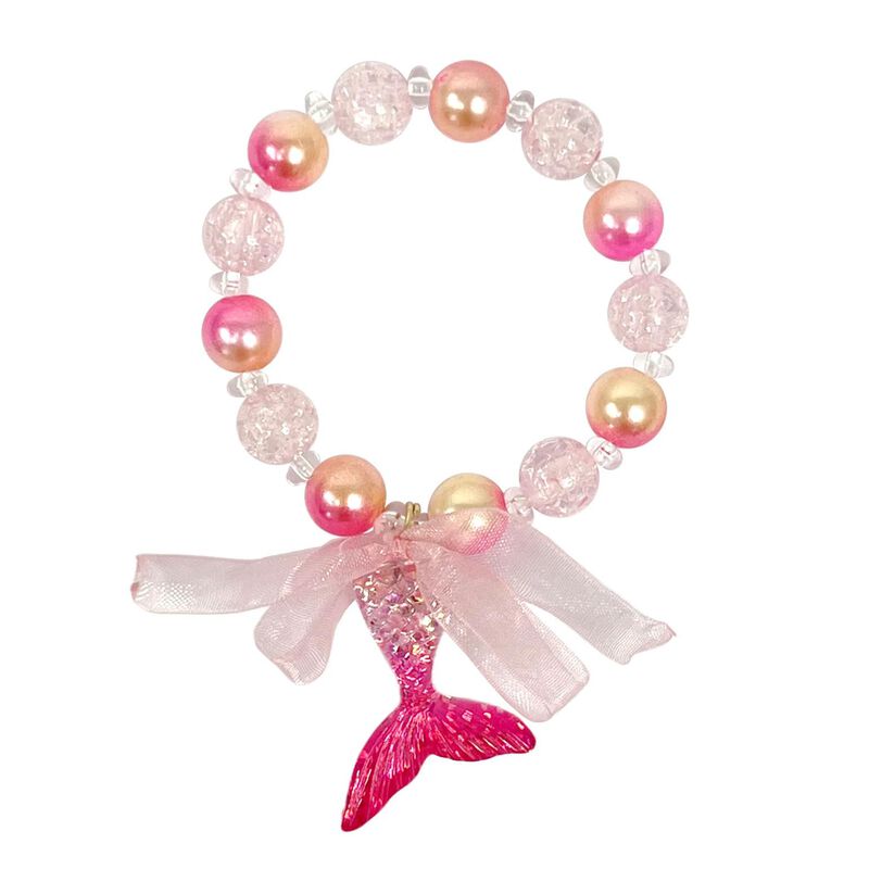 Pink Poppy Mermaid Tail Bracelet image number 0