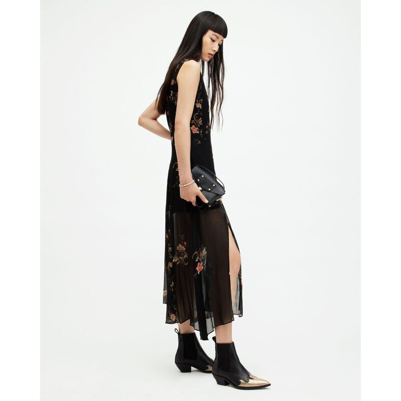 AllSaints Jules Floral Tanana Print Maxi Dress image number 3
