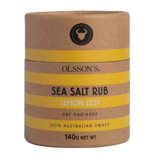 Olsson’s Lemon Zest Sea Salt Rub 140g